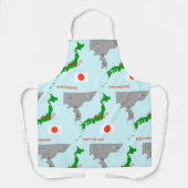 Erdbeben Seismic Map Schürze (Vorderseite)