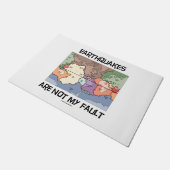 Erdbeben sind nicht mein Fault Plate Tektonics Map Fußmatte (Schrägansicht)