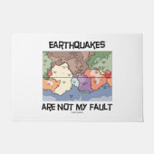 Erdbeben sind nicht mein Fault Plate Tektonics Map Fußmatte (Vorderseite)