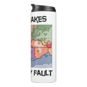 Erdbeben sind nicht mein Fault Plate Tektonics Map Thermosbecher (Nach rechts gedreht)