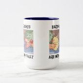 Erdbeben sind nicht mein Fault Plate Tektonics Map Zweifarbige Tasse (Mittel)