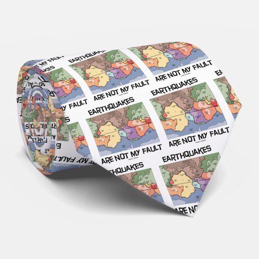 Erdbeben sind nicht mein Fehler (Plattentektonik) Krawatte (Gerollt)