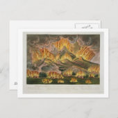 Erdbeben und Eruption des Berges Asama-y Postkarte (Vorne/Hinten)