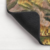 Erdbeben und Eruption des Berges von Asama-y Mousepad (Ecke)