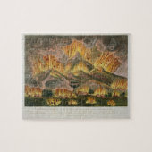 Erdbeben und Eruption des Berges von Asama-y Puzzle (Horizontal)