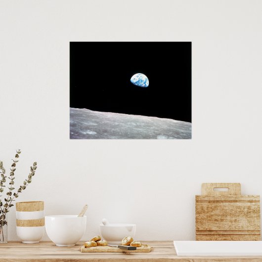 Erdbeben vom Mond Poster (Küche)