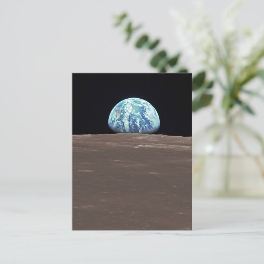 Erdbeben vom Mond Postkarte (Stehend Vorderseite)