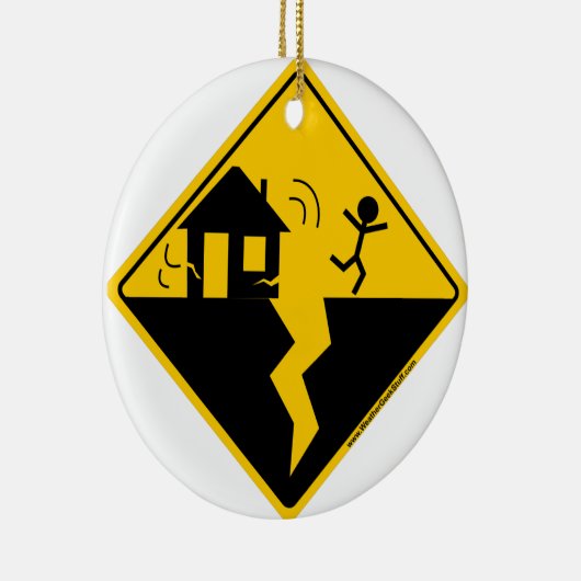 Erdbeben-Warnungs-Waren und Kleidung Keramikornament (Rechts)