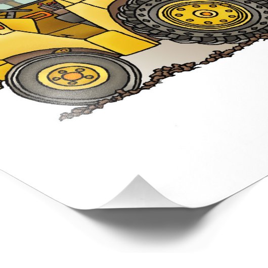 Erdbebenbau Fotodruck (Ecke)