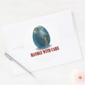 Erdbebenbehandlung mit Pflegeaufkleber Runder Aufkleber (Umschlag)