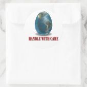 Erdbebenbehandlung mit Pflegeaufkleber Runder Aufkleber (Tasche)