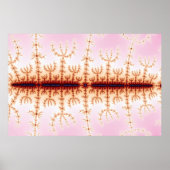 Erdbebenmessung - Fraktal Art Poster (Vorne)