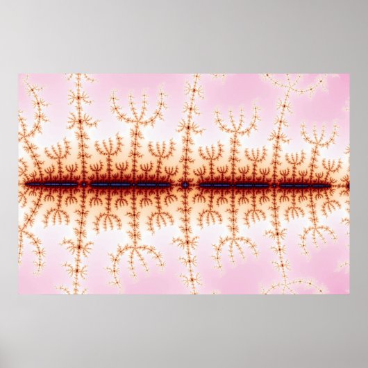 Erdbebenmessung - Fraktal Art Poster (Vorne)