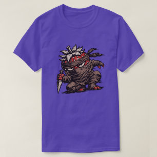 Erdbeer-Attentäter — Lustiger Frucht-Ninja Retro T-Shirt