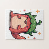Erdbeer Axolotl Puzzle (Horizontal)