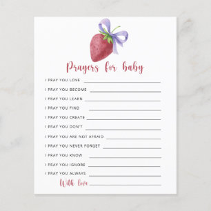 Erdbeer-Baby-Party - Gebete für das Baby