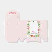 Erdbeer-Baby-Party Geschenkschachtel (Ungefaltet)