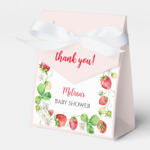 Erdbeer-Baby-Party Geschenkschachtel