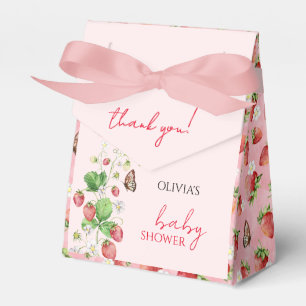 Erdbeer-Baby-Party Geschenkschachtel
