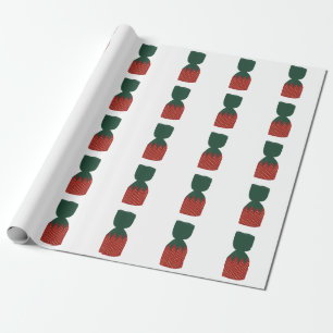 Erdbeer-Bonbons-Süßigkeiten Geschenkpapier