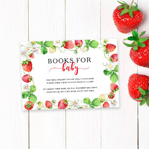 Erdbeer-Bücher für Baby Begleitkarte