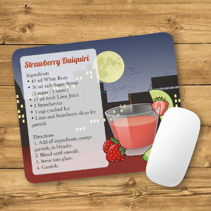 Erdbeer-Daiquiri-Rezept-Mauspad Mousepad