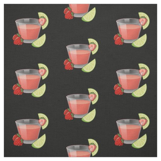 Erdbeer Daiquiri Stoff (Muster)