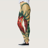 Erdbeer Design  Leggings (Links)