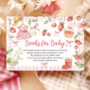 Erdbeer-Dusch-Beeren-Süße Bücher für Baby Begleitkarte