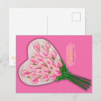 "Erdbeer-Eiscreme" Postkarte
