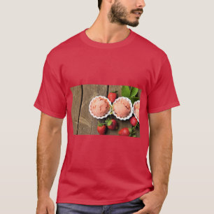 Erdbeer-Eiscreme-T-Shirt T-Shirt