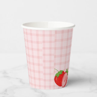 Erdbeer-Erstgeburtstags-Partybecher Pappbecher