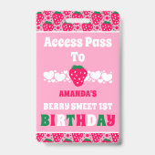 Erdbeer-Erstgeburtstagsfeier Ausweis (Rückseite)