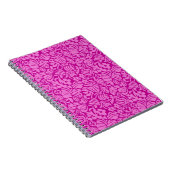 Erdbeer-Fantasie in Rosa Notizblock (Rechte Seite)