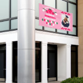 Erdbeer-Foto-Abschlussfeier Willkommen Banner (Äußeres Gebäude)