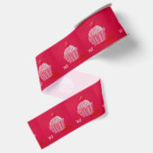 Erdbeer-Frosting Ripsband (Rückseite)