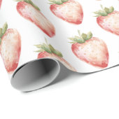 Erdbeer-Frucht-Geburtstag Geschenkpapier (Rolleneckpunkt)