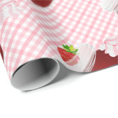 Erdbeer-Fruchtmarmelade Geschenkpapier (Rolleneckpunkt)