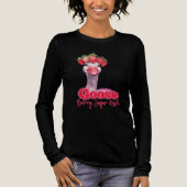 Erdbeer-Gans Lustige Gans mit Erdbeeren Tri-Blend Shirt (Vorderseite)