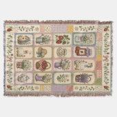 Erdbeer-Gans-Quilt-Gewebe-Wurfdecke Decke (Vorderseite)