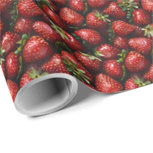 Erdbeer-Geburtstagsgeschenk Geschenkpapier