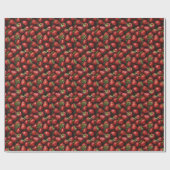 Erdbeer-Geburtstagsgeschenk Geschenkpapier (Flach)