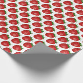 Erdbeer-Geschenkverpackung mit Frucht-Design Geschenkpapier (Ecke)
