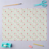 Erdbeer-Gingham-Beerenthema Seidenpapier (Basteln)