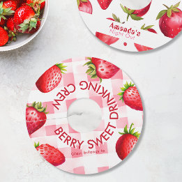 Erdbeer Gingham Junggesellinnenabschied Mädchen Cr