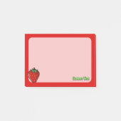 Erdbeer-Icon-Notizen Post-it Klebezettel (Vorderseite)