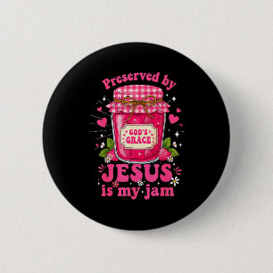 Erdbeer-Jesus ist meine Marmelade und hier, um sie Button