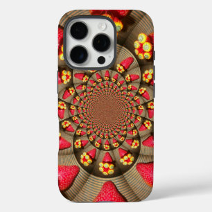 Erdbeer-Kaleidoskop   Farbige rote Delight-Kunst iPhone 16 Pro Hülle