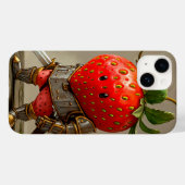 Erdbeer Krieger Case-Mate iPhone Hülle (Rückseite (Horizontal))