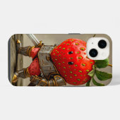Erdbeer Krieger iPhone Hülle (Rückseite (Horizontal))